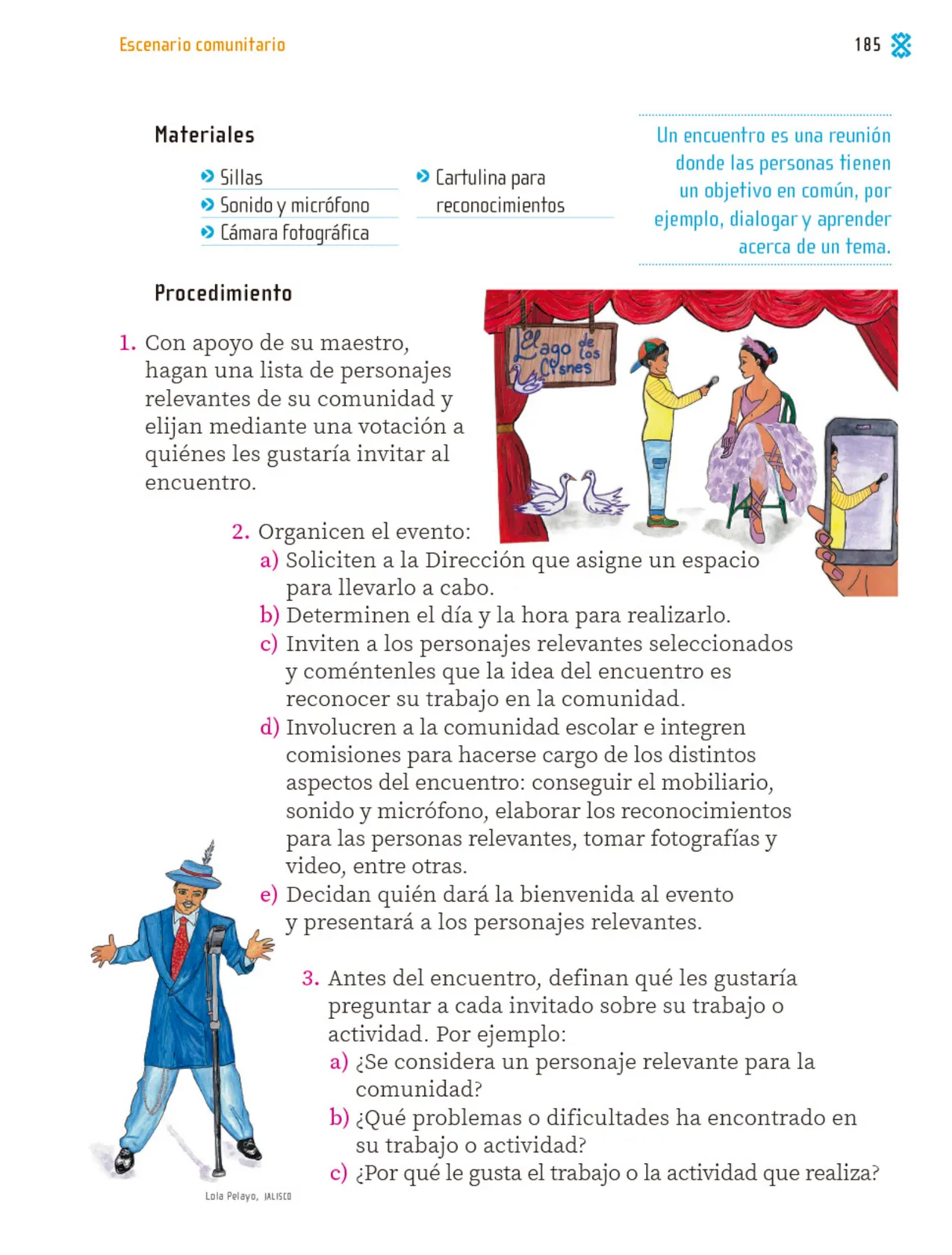 Página 186 de Proyectos Comunitarios. Libro de Educación Primaria Grado 1° Ciclo Escolar 2025 - 2026