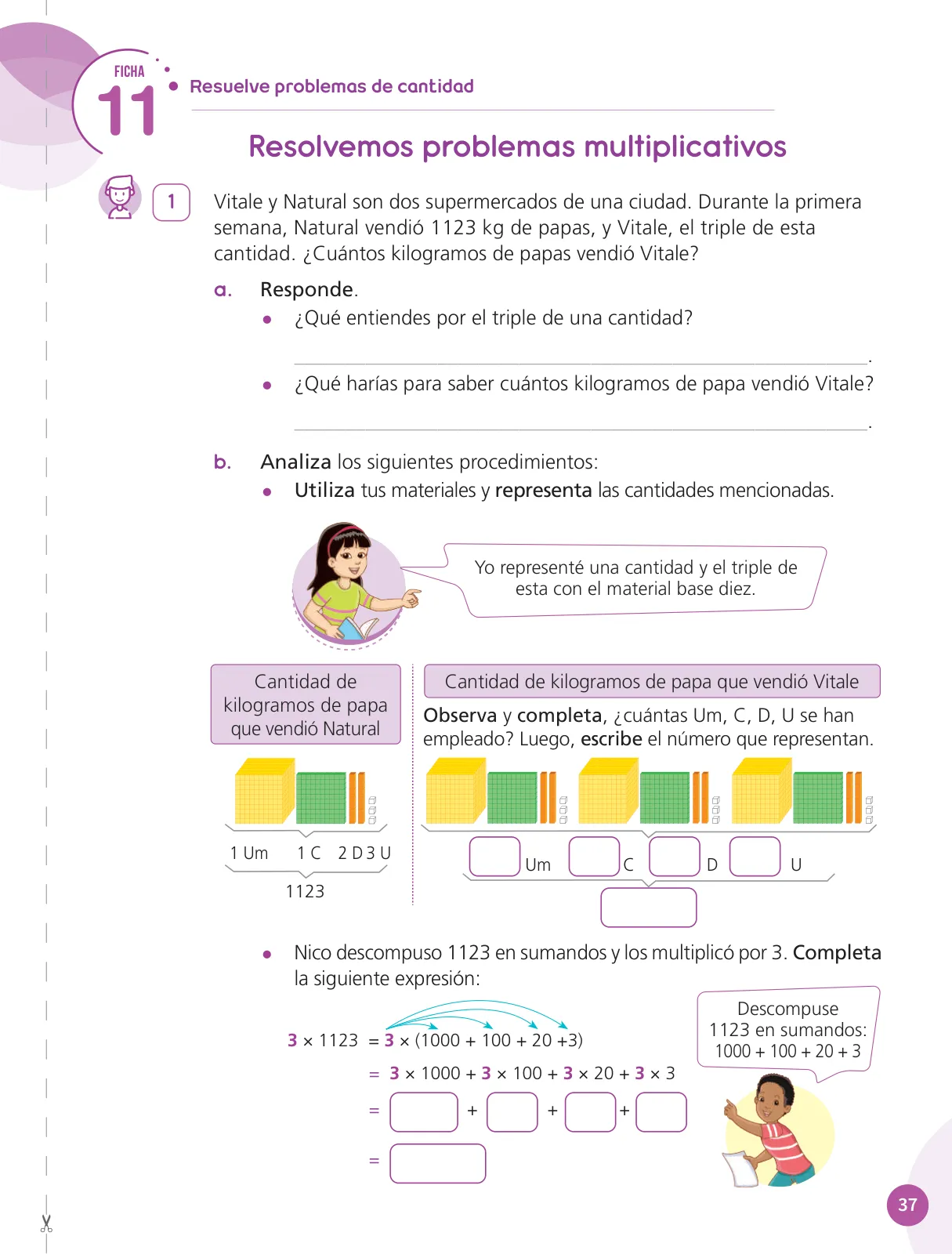 Página 39 de Cuadernillo de Matemática 5, quinto grado de Primaria · 2023