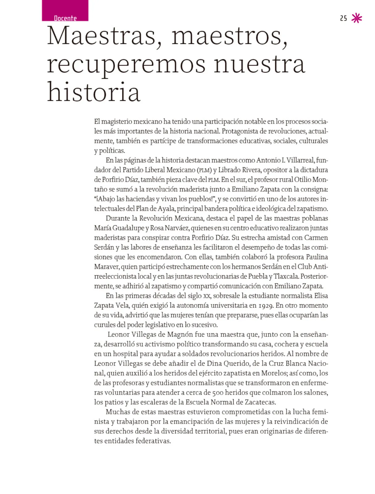 Miniatura página 26 de Un libro sin recetas para la maestra y el maestro. Fase 6.   Libro de Educación Telesecundaria Grado 1°, 2°, 3°  Ciclo Escolar 2025 - 2026