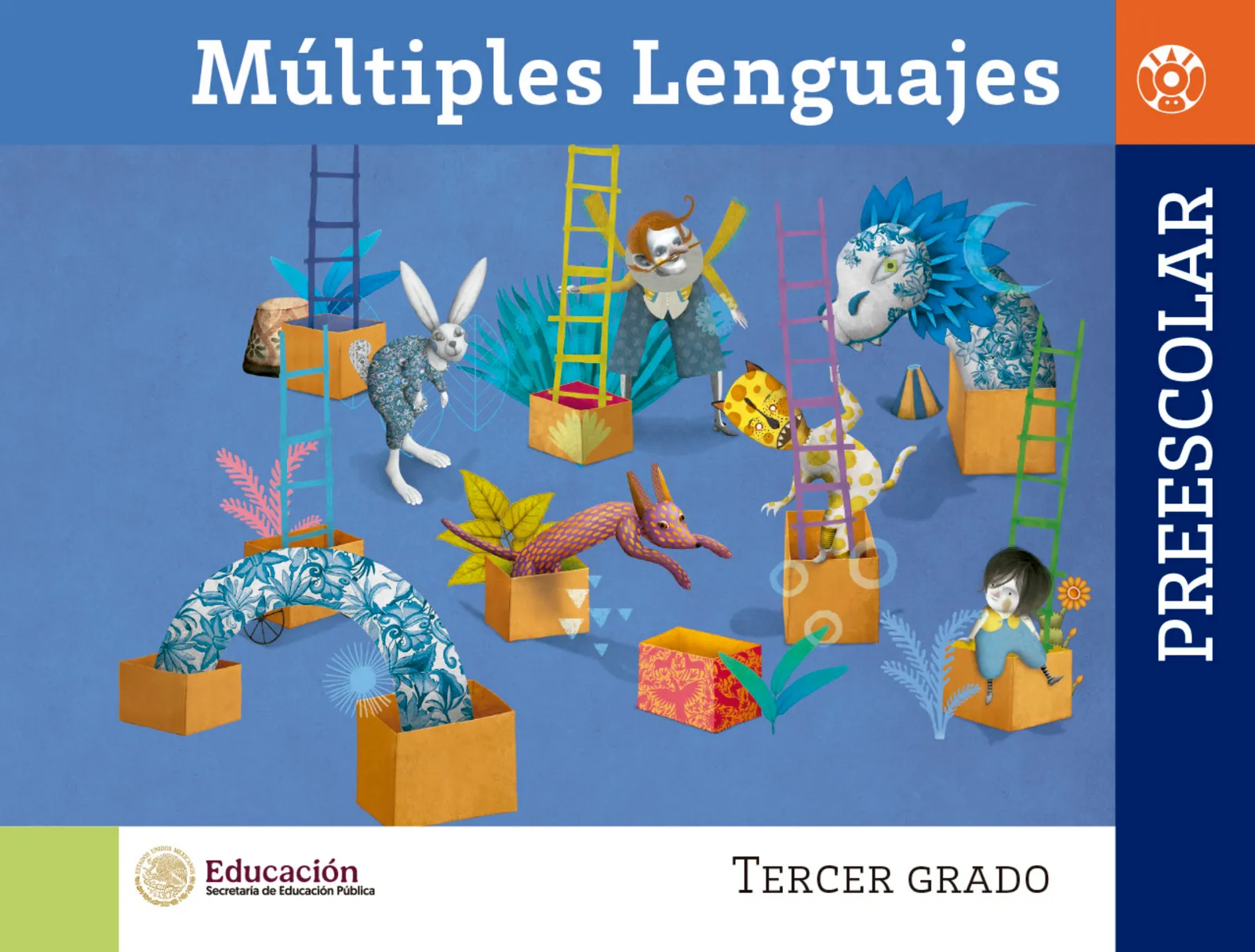 Página 2 de Múltiples lenguajes. Libro de Educación Preescolar Grado 3° Ciclo Escolar 2025 - 2026