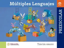 Página de Múltiples lenguajes. Libro de Educación Preescolar Grado 3° Ciclo Escolar 2025 - 2026