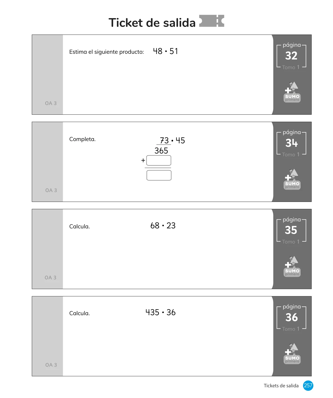 Miniatura página 259 de Sumo Primero – Quinto Básico | Texto del Estudiante MINEDUC – Descargar PDF · 2024