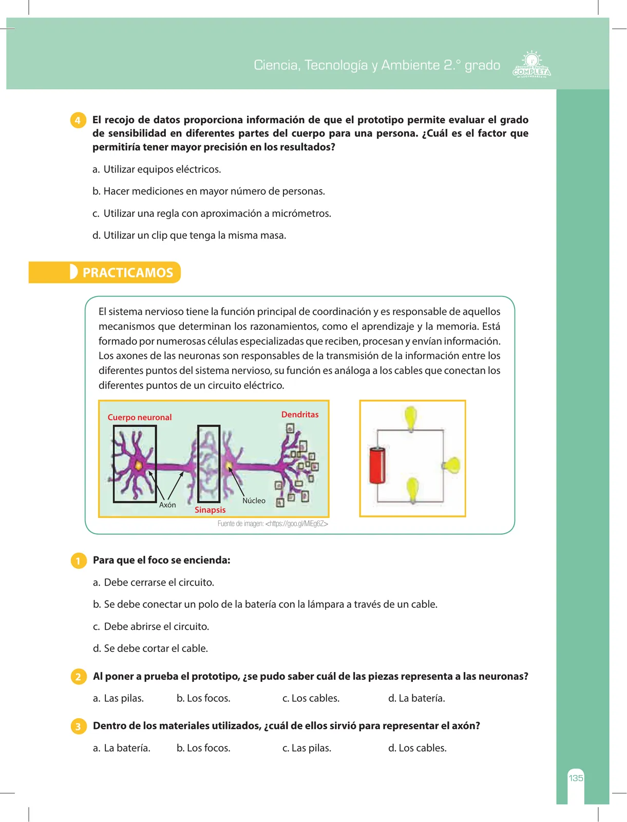 Página 135 de Ciencia, Tecnología y Ambiente 2 : cuaderno de reforzamiento pedagógico - JEC · 2016