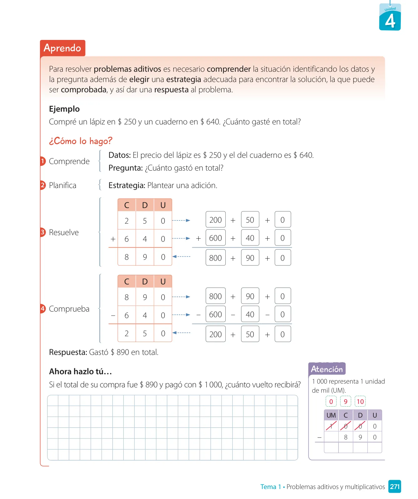 Página 273 de Matemática – Tercero Básico | Texto del Estudiante MINEDUC – Descargar PDF · 2024