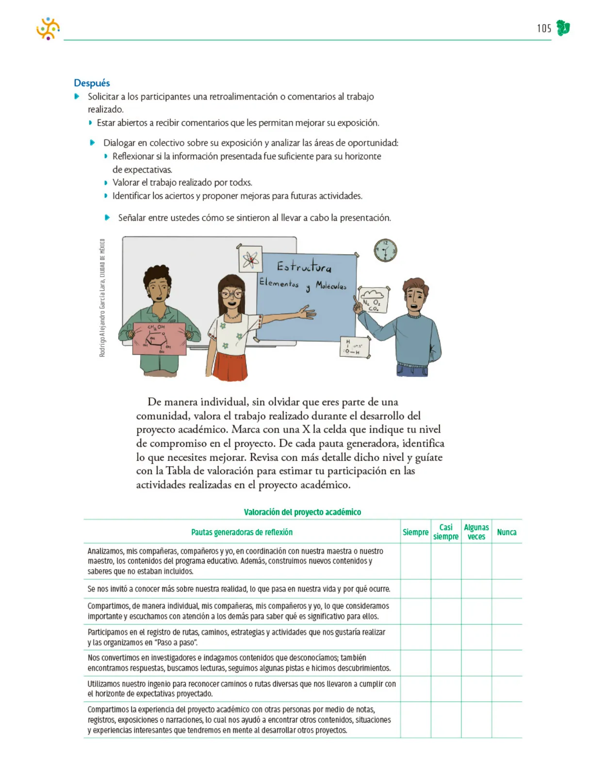 Página 106 de Colección Nanahuatzin. Nuestro libro de Proyectos. Tomo II. Libro de Educación Telesecundaria Grado 3° Ciclo Escolar 2025 - 2026