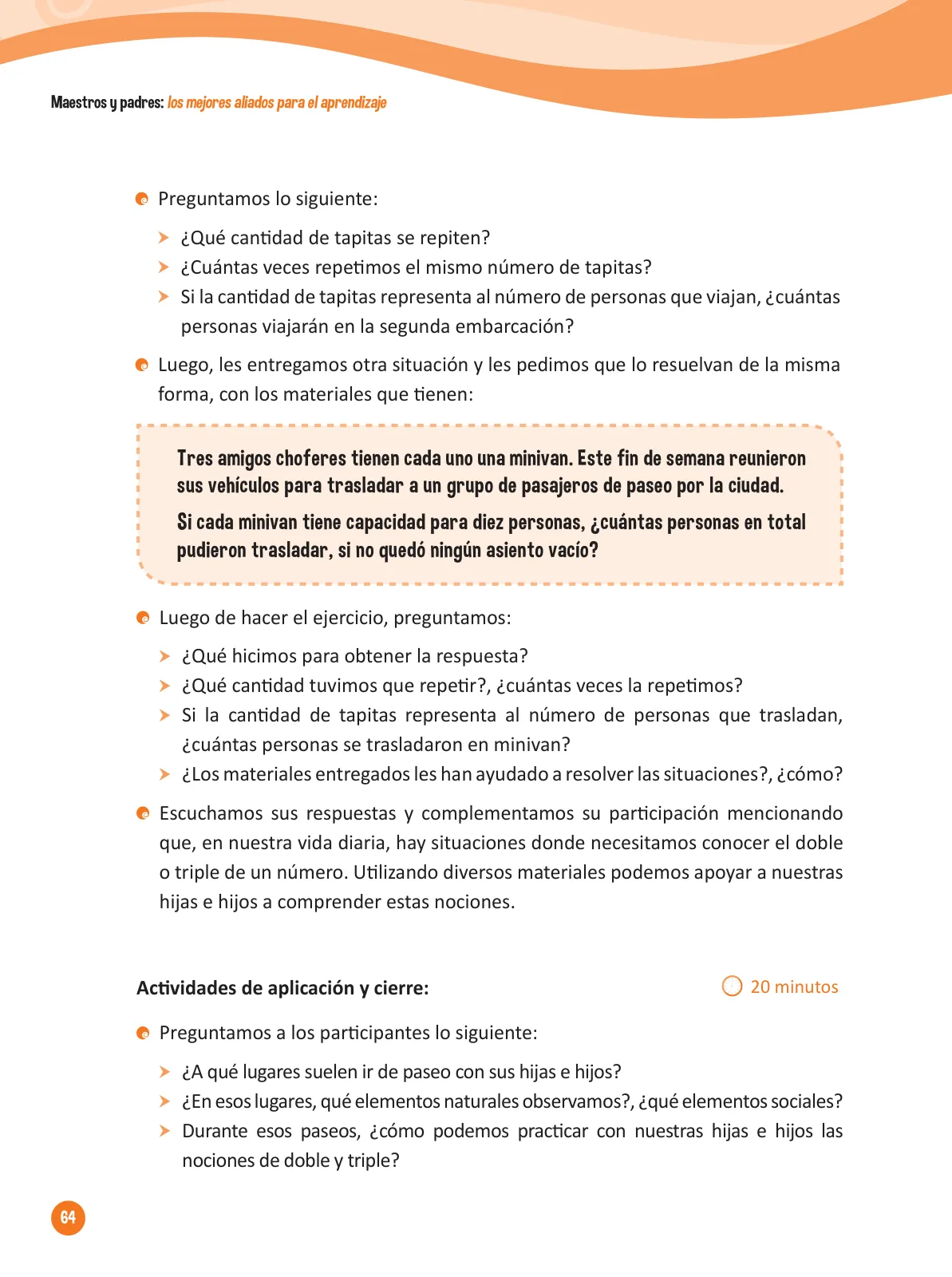 Página 66 de Guía para el trabajo docente con las familias del ciclo IV de Primaria · 2016