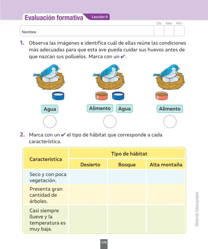 Página 176 de Ciencias Naturales – Segundo Básico | Texto del Estudiante MINEDUC – Descargar PDF · 2024