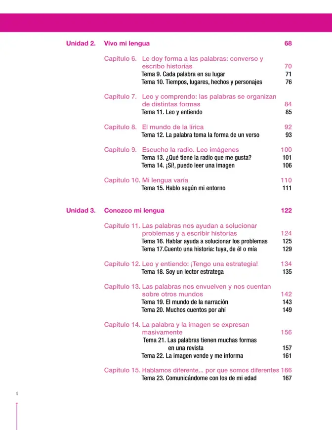 Página 4 de Lenguaje 6° · Secundaria Activa