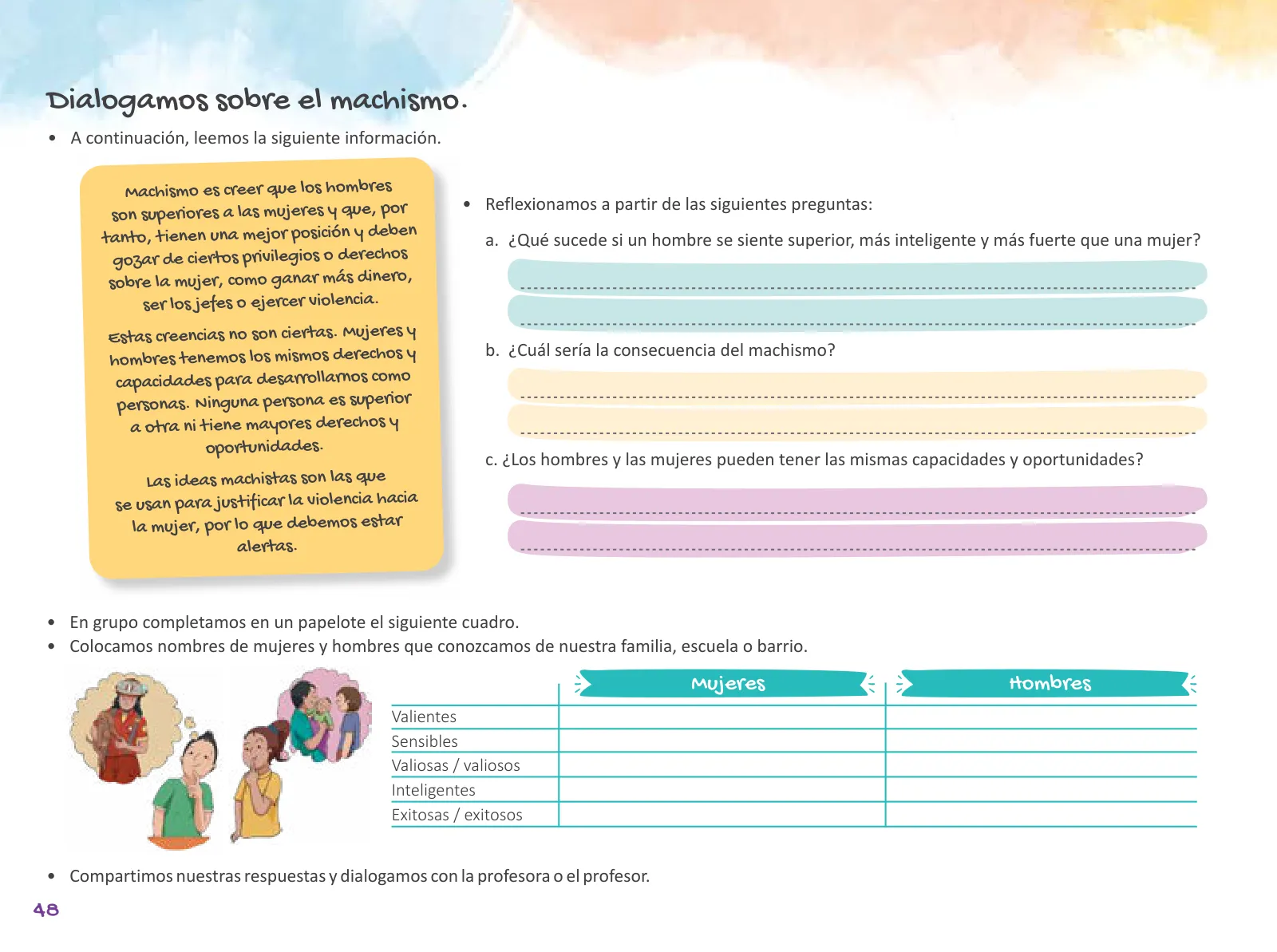 Página 50 de Cuadernillo de Tutoría 6 : sexto grado de Educación Primaria · 2021