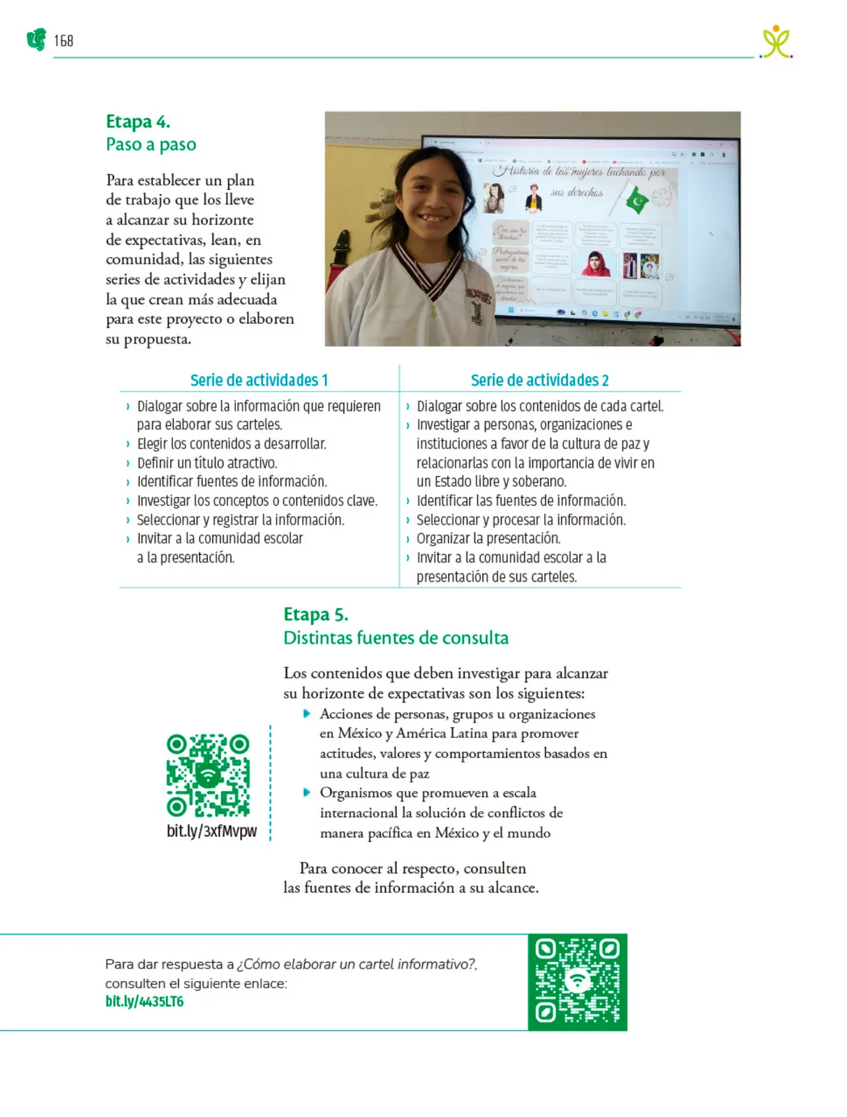 Página 169 de Colección Sk´asolil. Nuestro libro de Proyectos. Tomo II. Libro de Educación Telesecundaria Grado 2° Ciclo Escolar 2025 - 2026