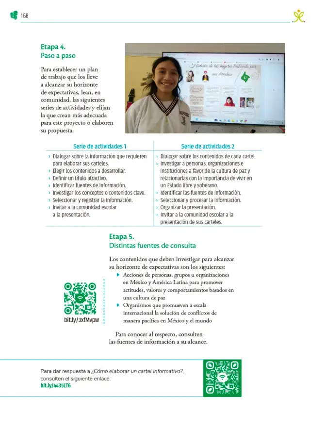 Página 169 de Colección Sk´asolil. Nuestro libro de Proyectos. Tomo II. Libro de Educación Telesecundaria Grado 2° Ciclo Escolar 2025 - 2026