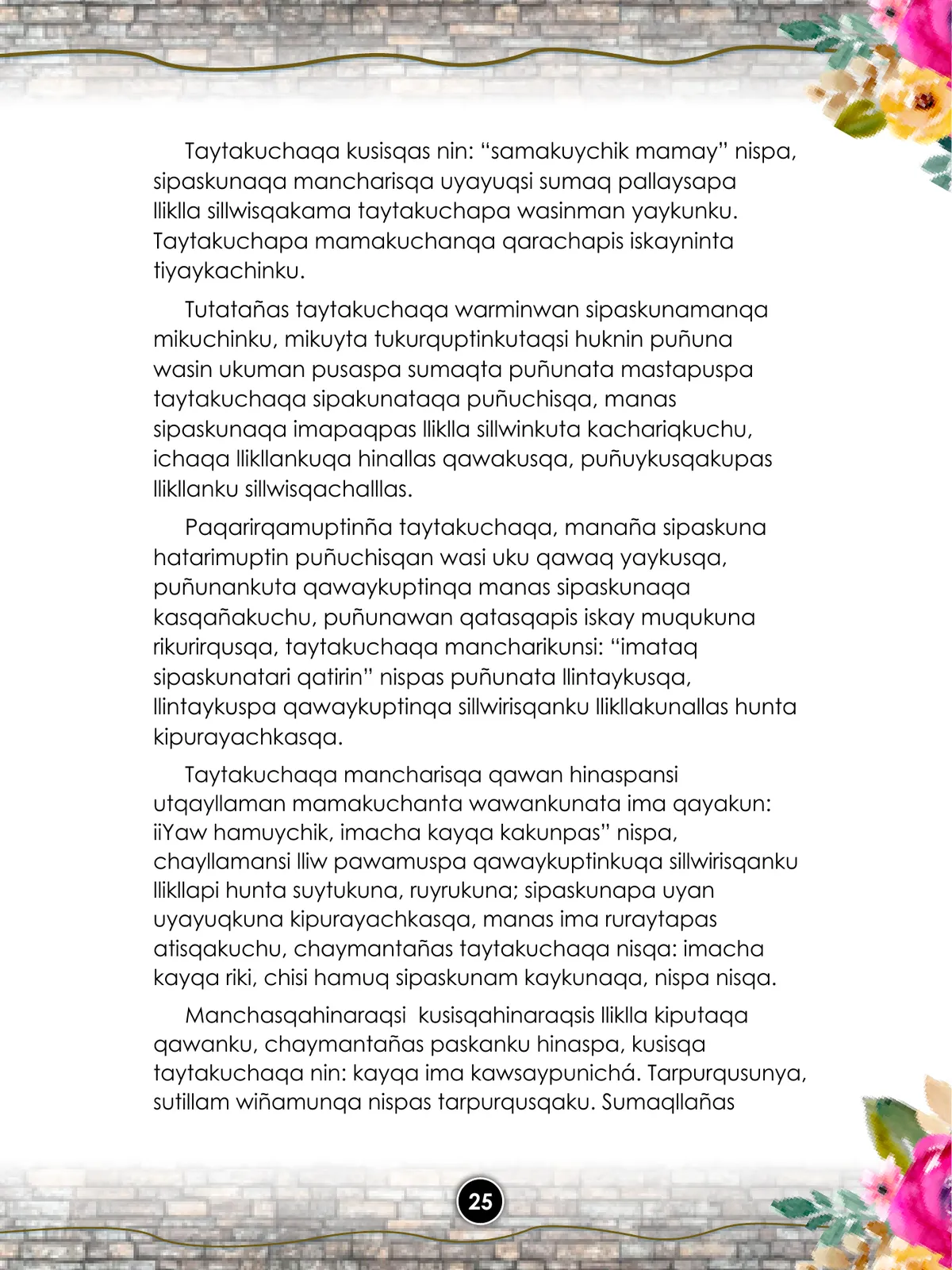 Miniatura página 27 de Llaqtanchikpa kawsayninkuna - Chanka : saberes de los pueblos - Comunicación y Ciencia y Tecnología quechua, variante Chanca · 2021