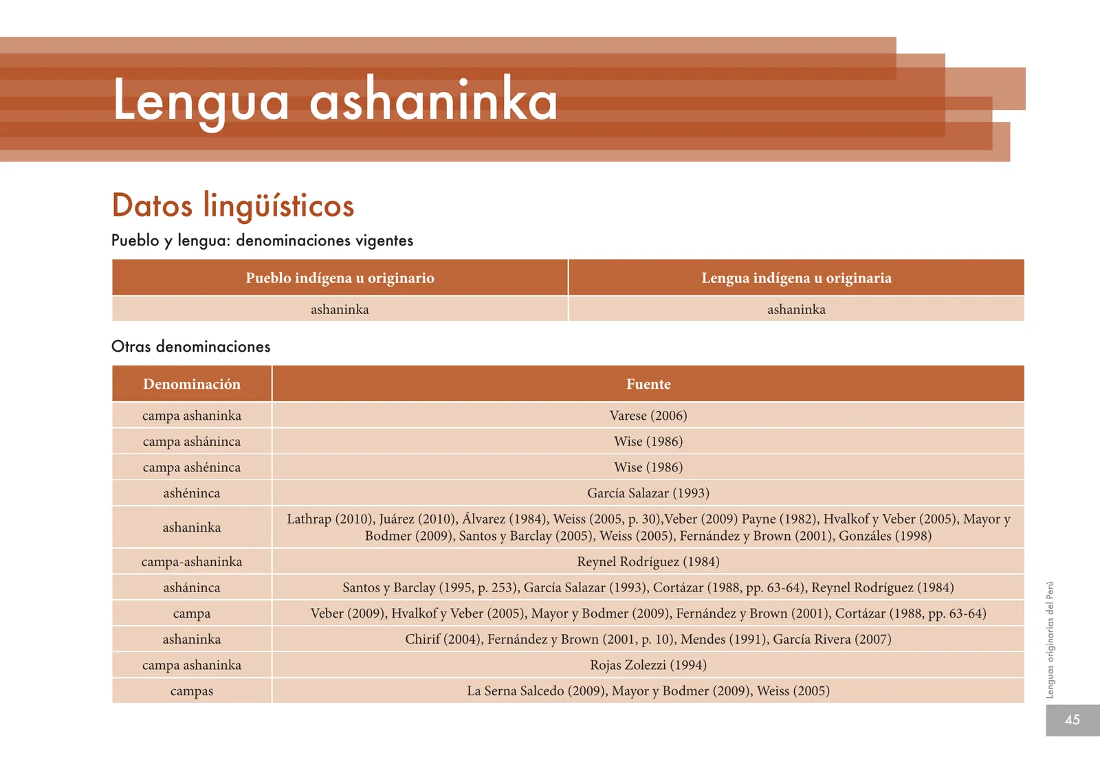 Página 47 de Lenguas originarias del Perú · 2018