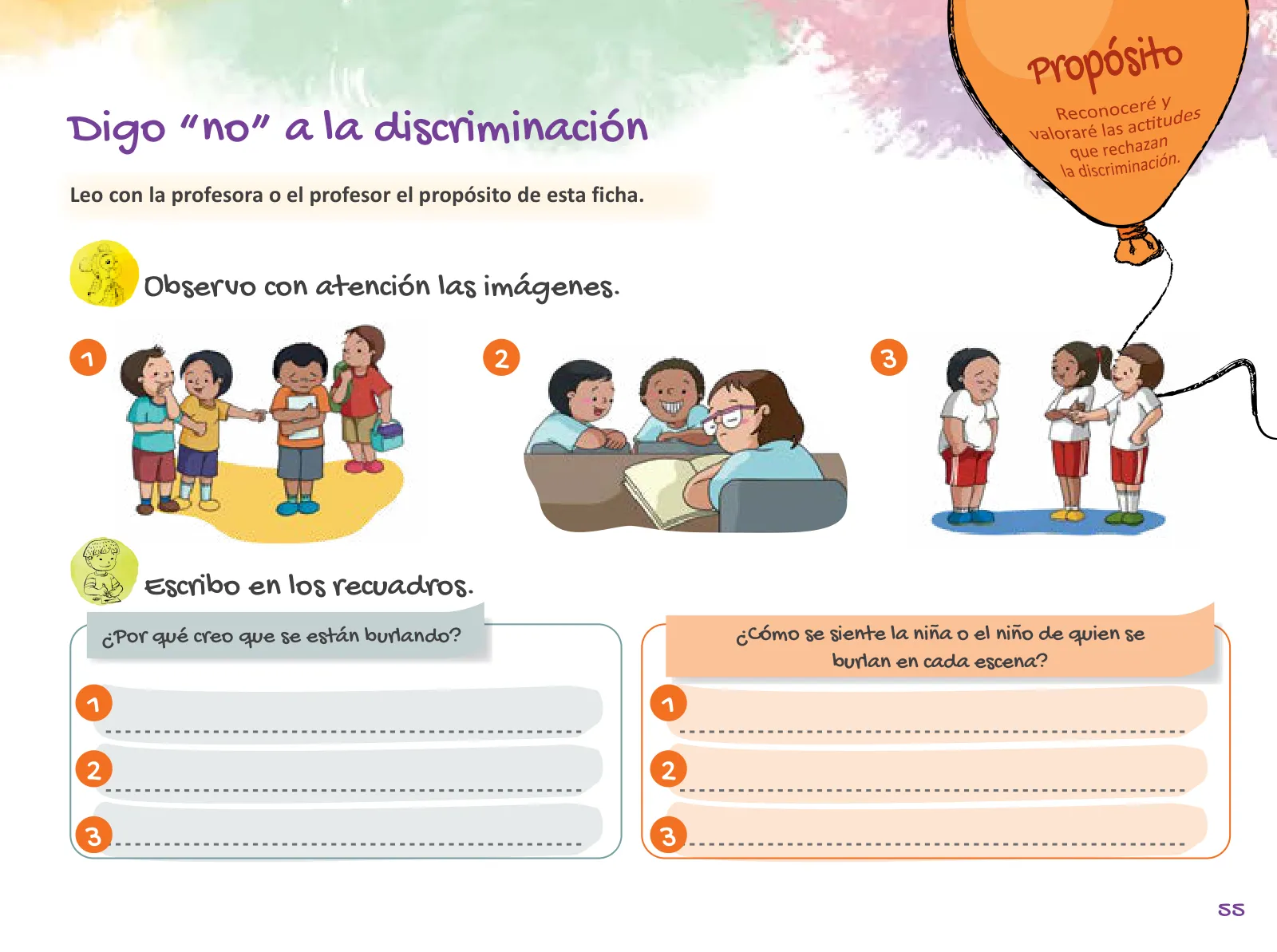 Página 57 de Cuadernillo de Tutoría 2 : segundo grado de Educación Primaria · 2021