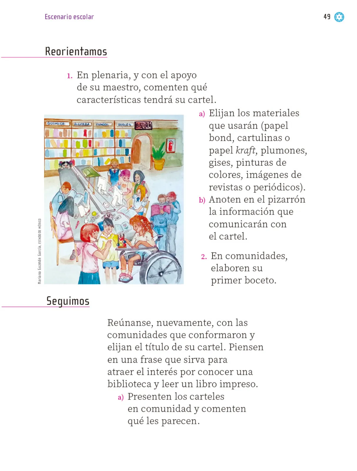 Página 50 de Proyectos Escolares.   Libro de Educación Primaria Grado 1°  Ciclo Escolar 2025 - 2026