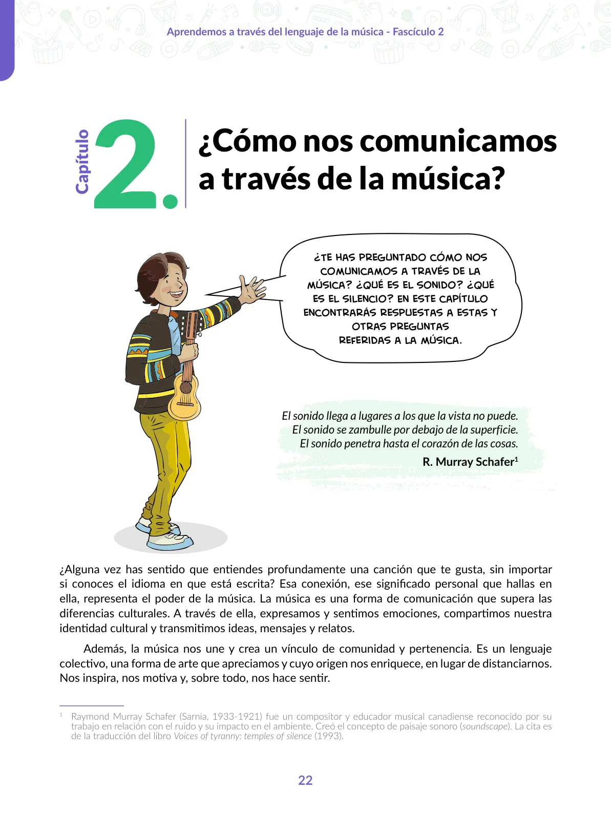 Miniatura página 22 de Aprendemos a través del lenguaje de la música Fascículo 2 para estudiantes de Educación Secundaria · 2024