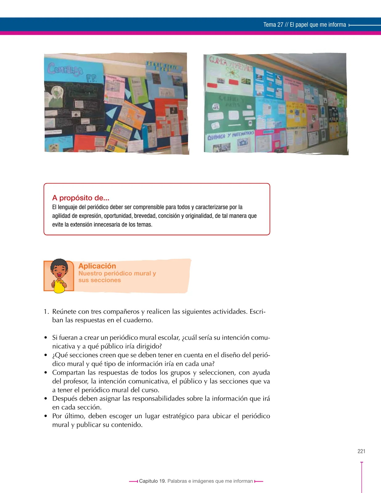Página 221 de Lenguaje 6° · Secundaria Activa