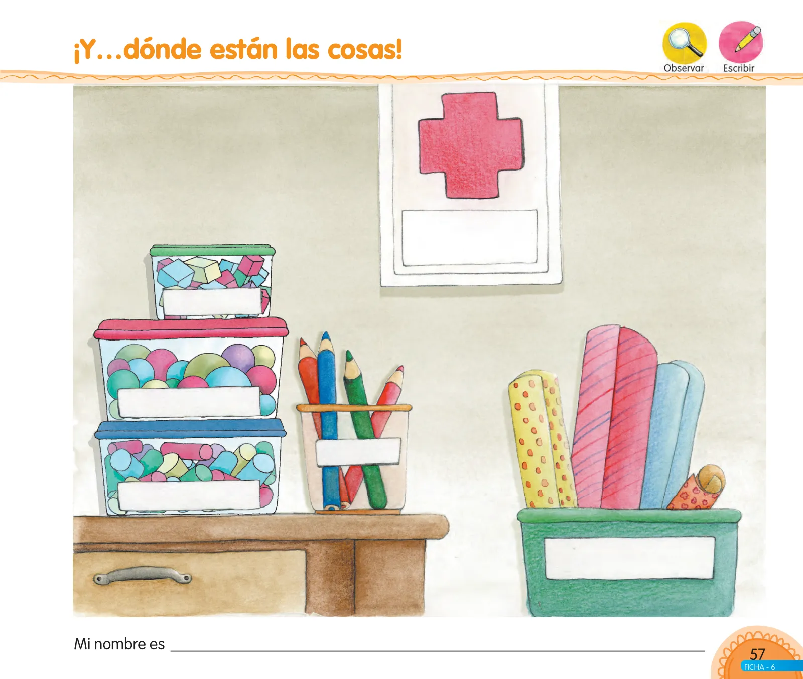 Página 59 de Aprendemos jugando : cuaderno de trabajo, 5 años · 2016