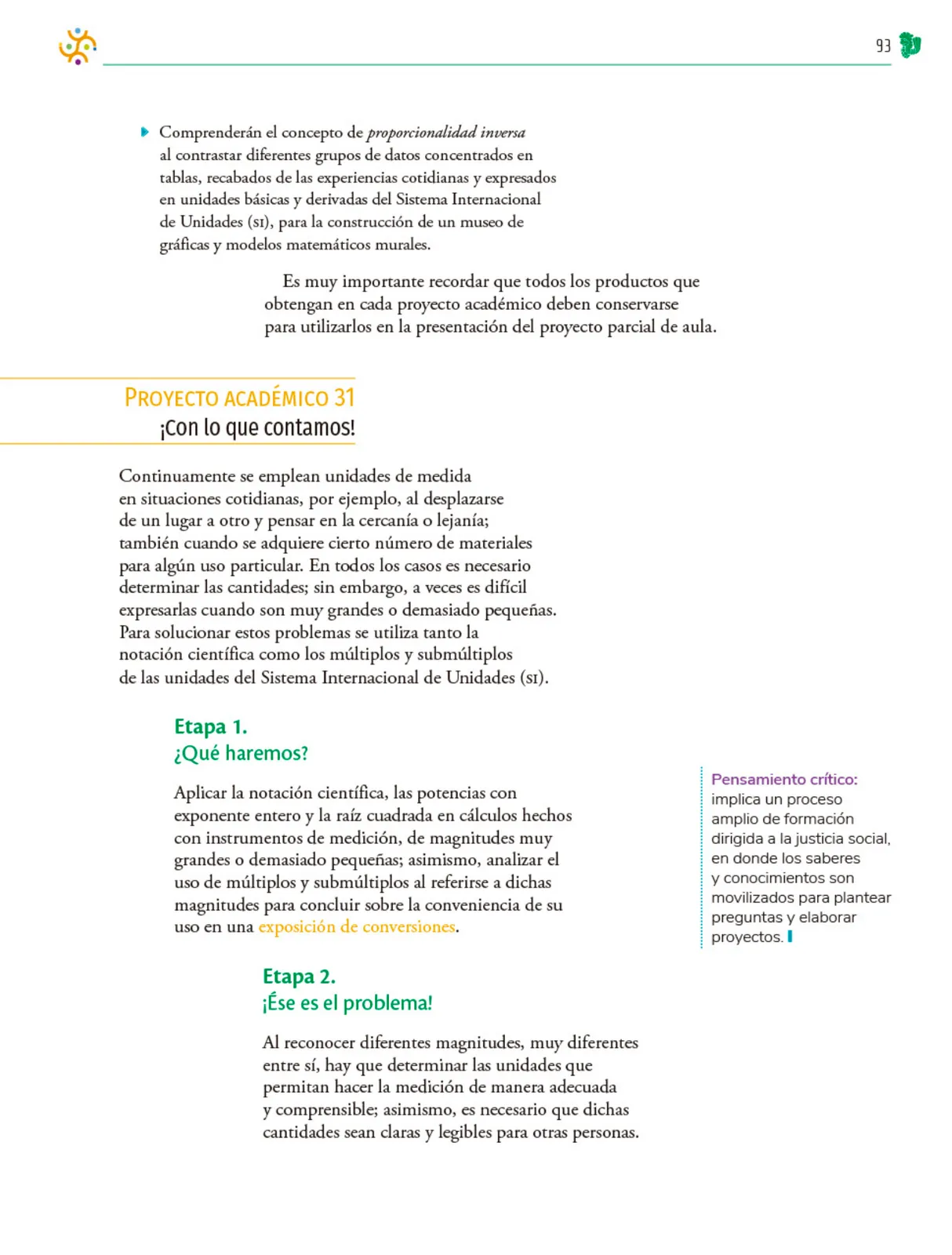 Miniatura página 94 de Colección Sk´asolil. Nuestro libro de Proyectos.  Tomo III.  Libro de Educación Telesecundaria Grado 2°  Ciclo Escolar 2025 - 2026