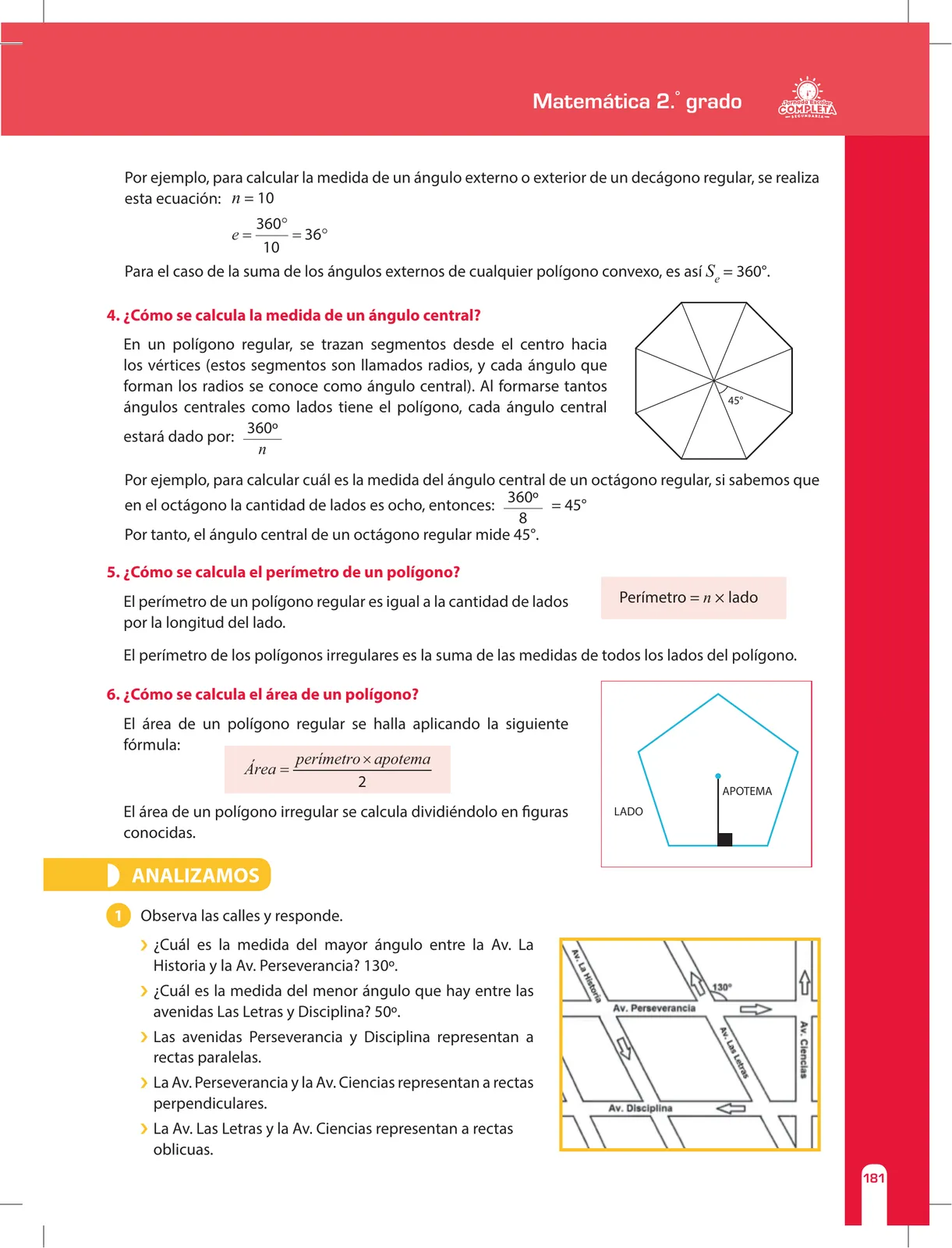Miniatura página 181 de Matemática 2 : cuaderno de reforzamiento pedagógico - JEC · 2016