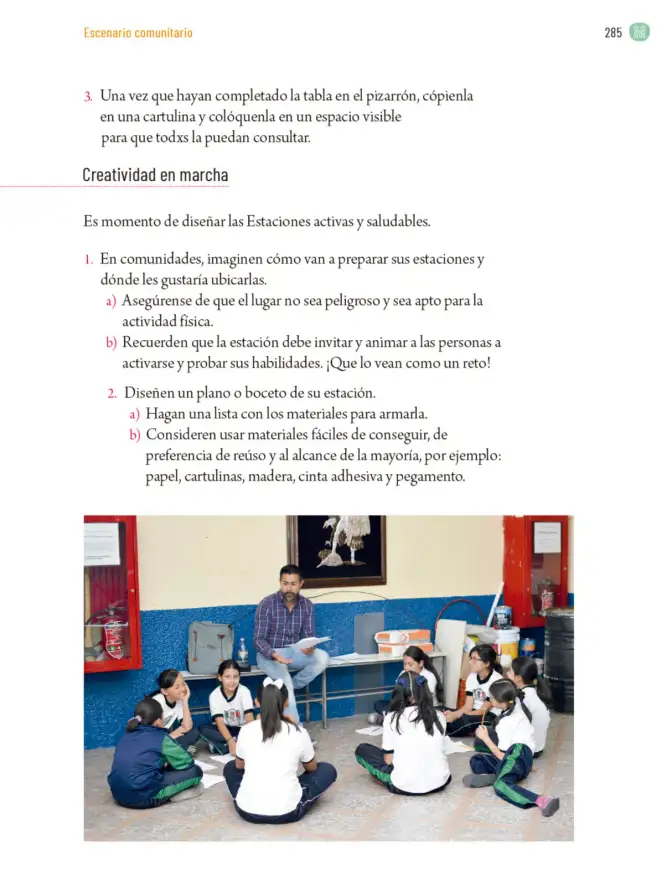 Página 288 de Proyectos Comunitarios. Libro de Educación Primaria Grado 5° Ciclo Escolar 2025 - 2026