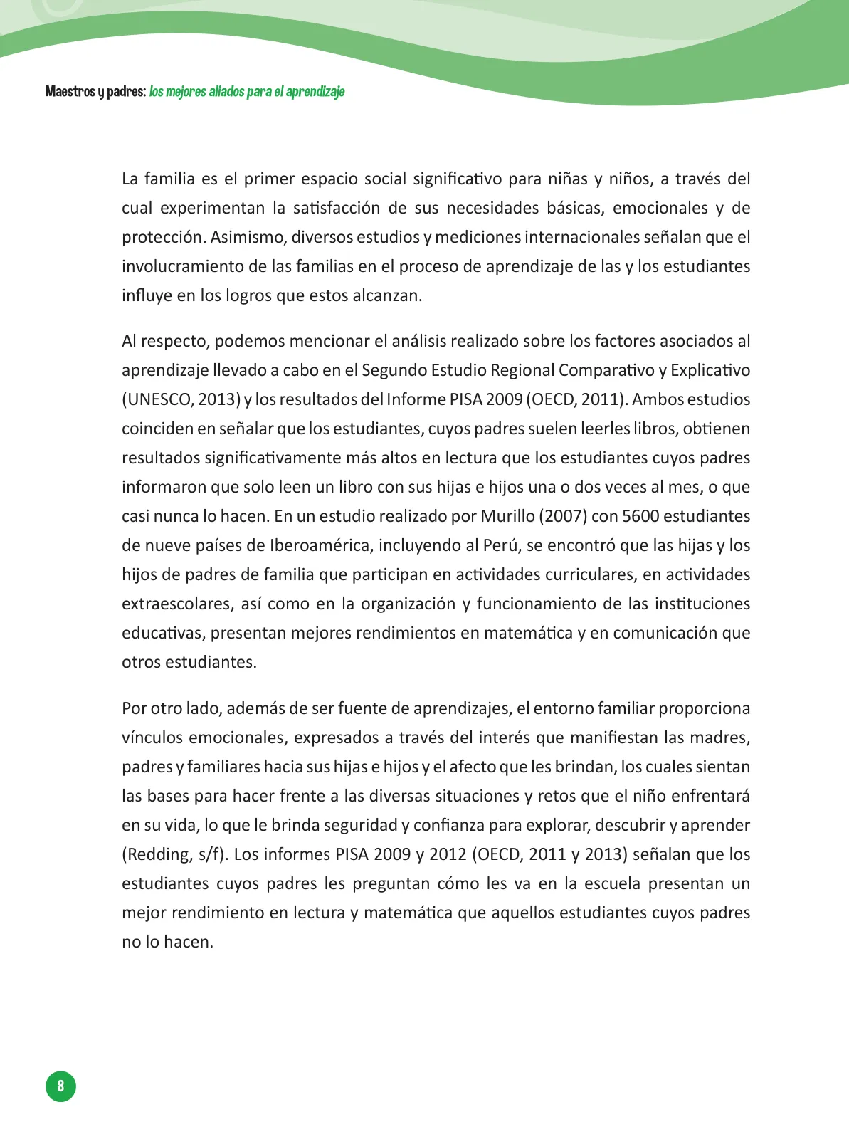 Página 10 de Guía para el trabajo docente con las familias del ciclo V de Primaria · 2016