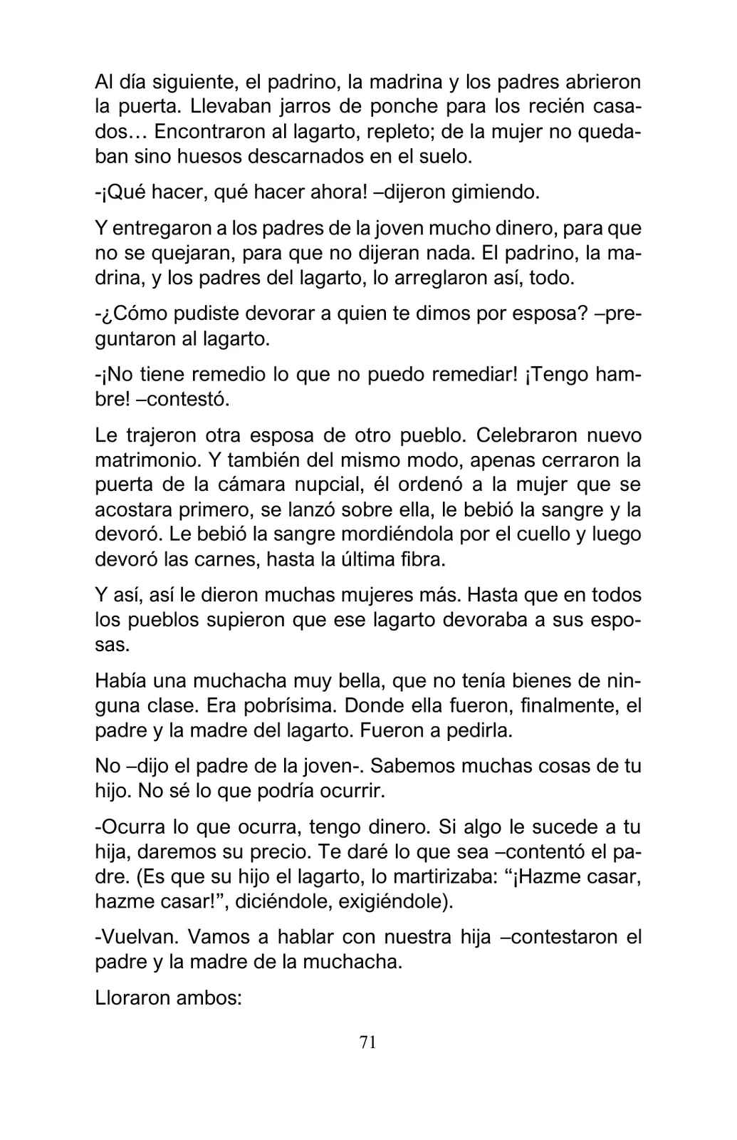 Página 71 de Arguedas, entre el fuego y el amor : textos seleccionados para estudiantes de Educación Básica · 2021