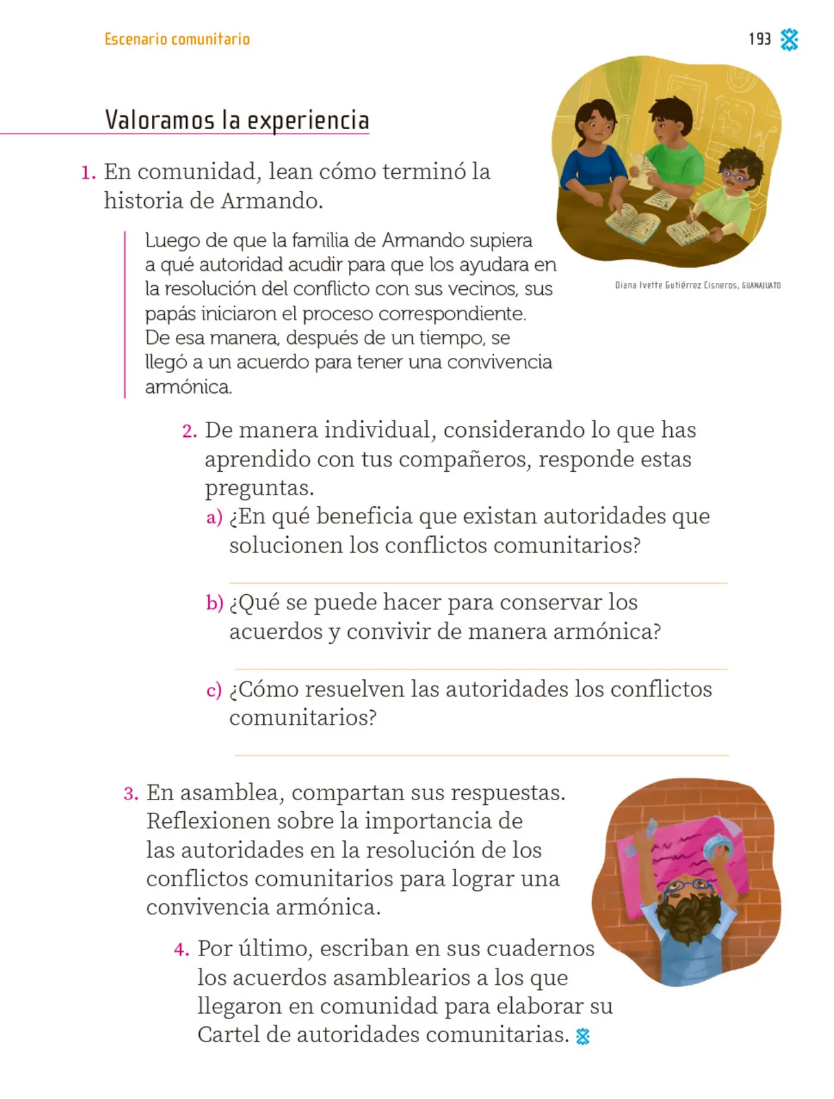 Página 194 de Proyectos Comunitarios. Libro de Educación Primaria Grado 1° Ciclo Escolar 2025 - 2026
