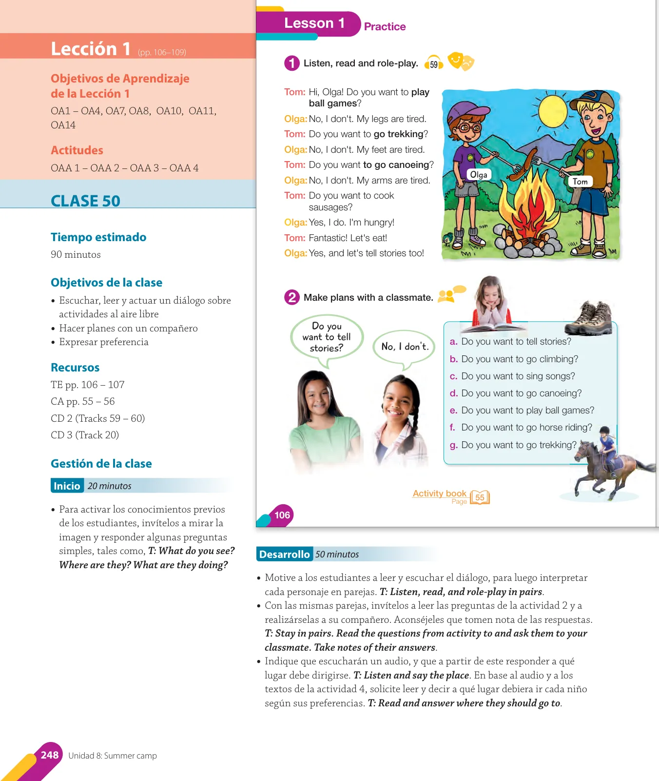 Página 112 de Inglés – Cuarto Básico | Texto del Estudiante MINEDUC – Descargar PDF · 2024