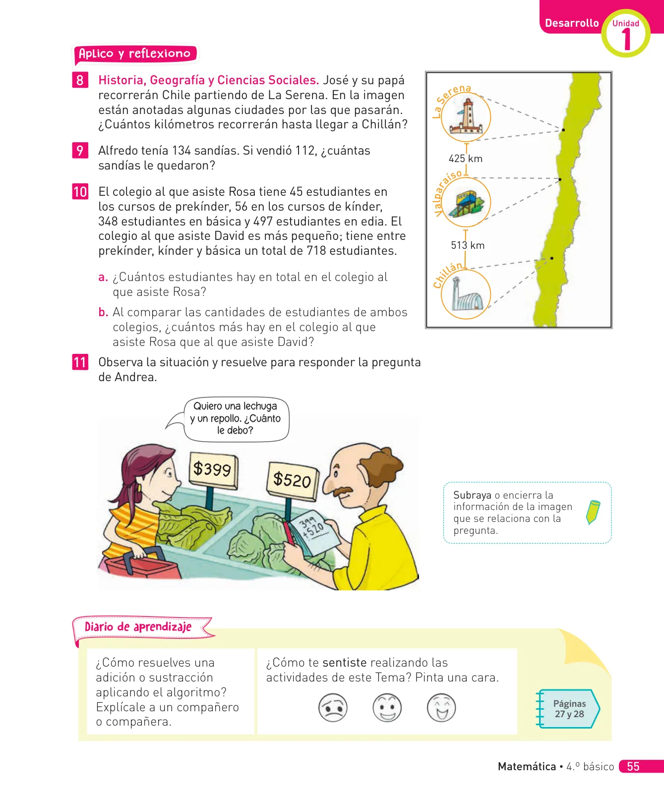 Página 128 de Matemática – Cuarto Básico | Texto del Estudiante MINEDUC – Descargar PDF · 2024