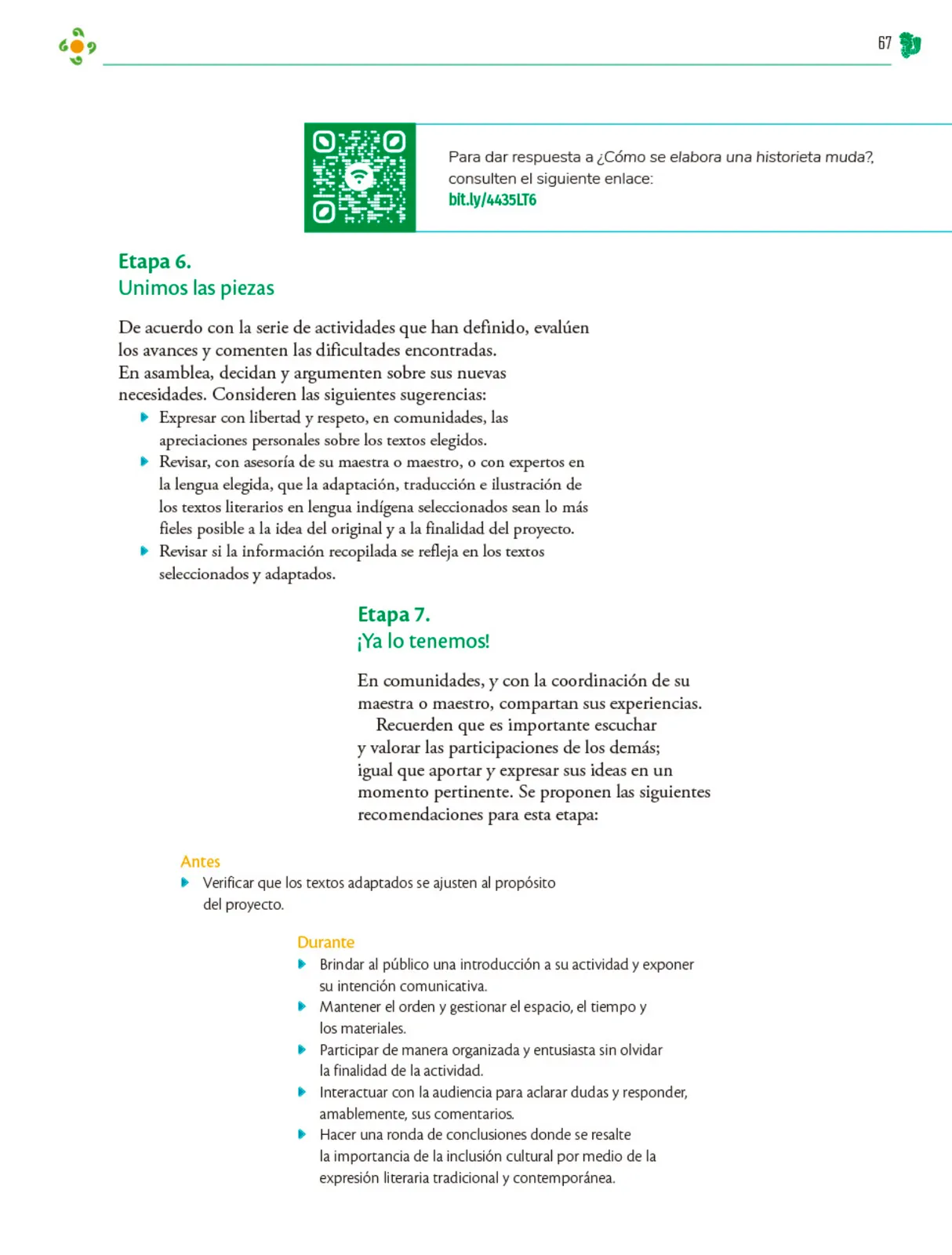 Página 68 de Colección Sk´asolil. Nuestro libro de Proyectos. Tomo II. Libro de Educación Telesecundaria Grado 2° Ciclo Escolar 2025 - 2026