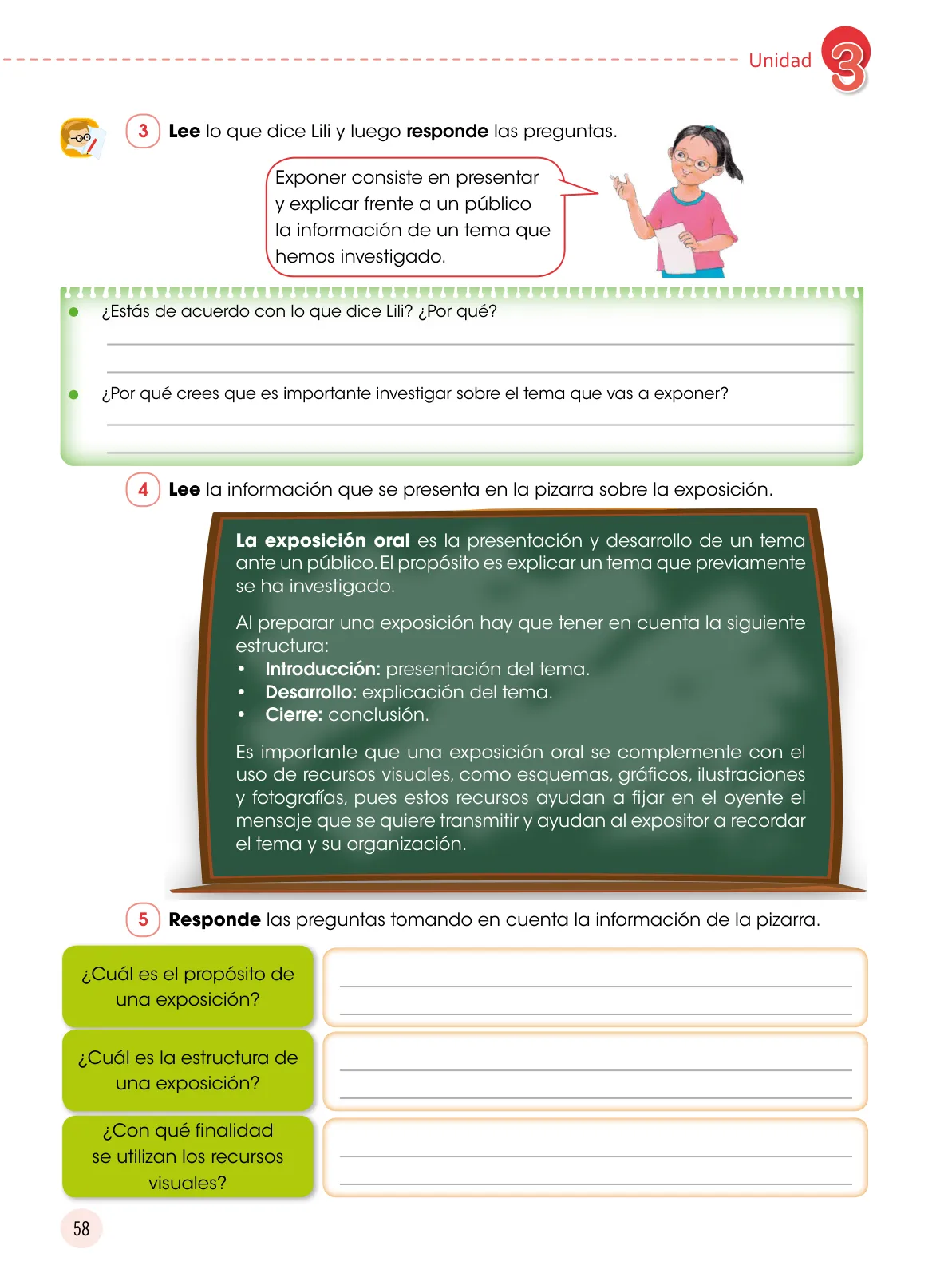 Miniatura página 59 de Comunicación 6 : cuaderno de trabajo para sexto grado de Educación Primaria 2019 · 2019