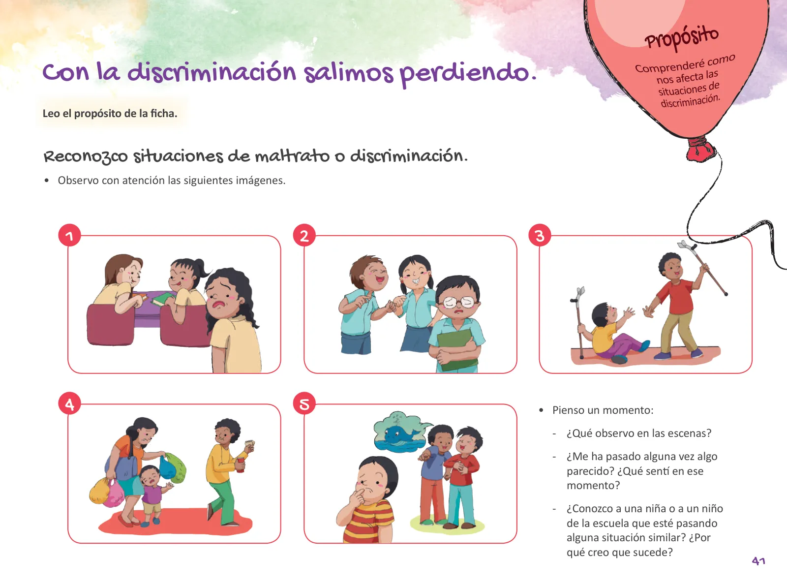 Página 43 de Cuadernillo de Tutoría Cuarto Grado Educación Primaria 2019 · 2019