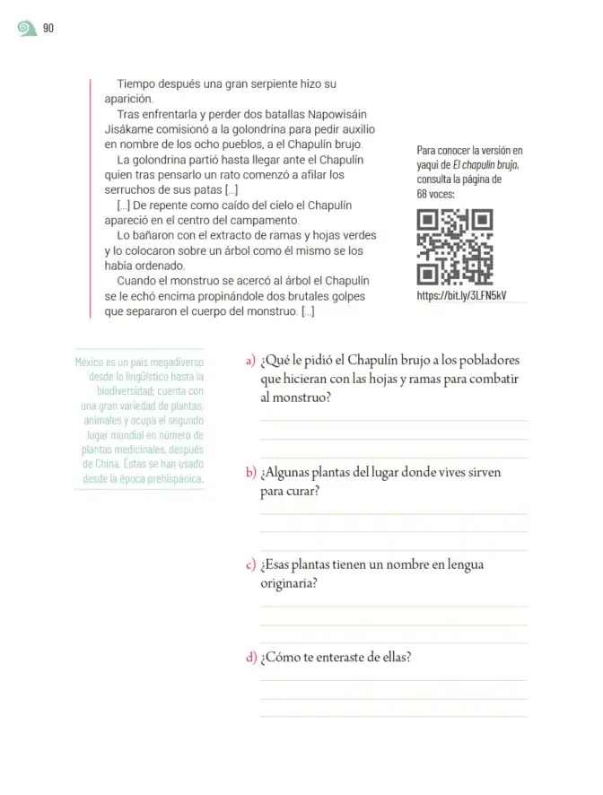 Página 93 de Proyectos de Aula. Libro de Educación Primaria Grado 5° Ciclo Escolar 2025 - 2026