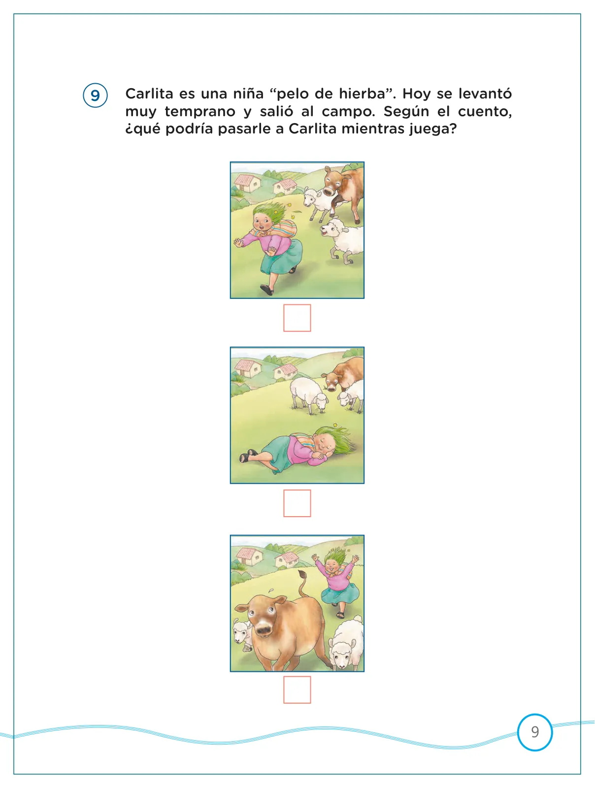 Miniatura página 9 de Kit de evaluación Salida 1 Demostrando lo que aprendimos : Comunicación, tercer trimestre, ﻿Segundo grado - Primaria · 2019
