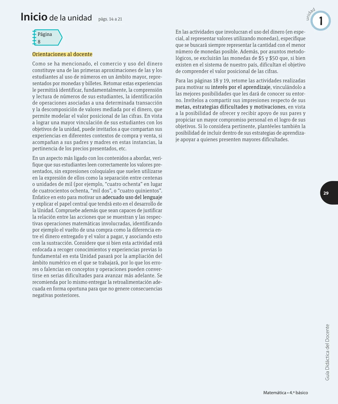 Página 44 de Matemática – Cuarto Básico | Texto del Estudiante MINEDUC – Descargar PDF · 2024