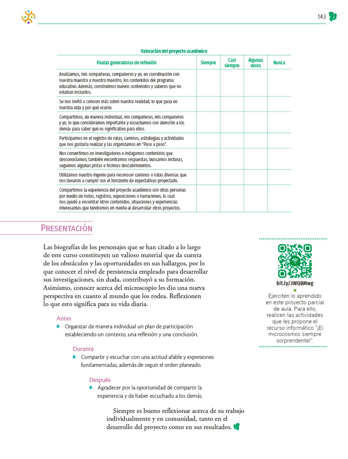 Página 144 de Colección Ximhai. Nuestro libro de Proyectos. Tomo III. Libro de Educación Telesecundaria Grado 1° Ciclo Escolar 2025 - 2026