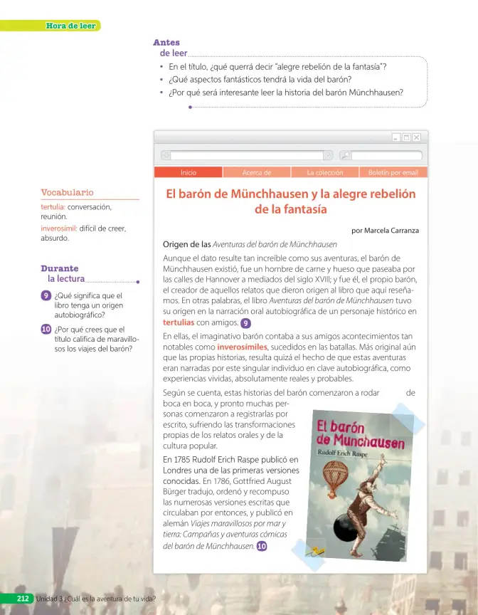 Página 123 de Lenguaje y Comunicación – Sexto Básico | Texto del Estudiante MINEDUC – Descargar PDF · 2024