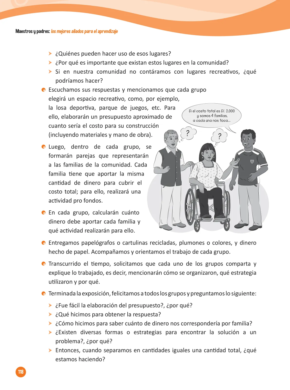 Miniatura página 120 de Guía para el trabajo docente con las familias del ciclo IV de Primaria · 2016