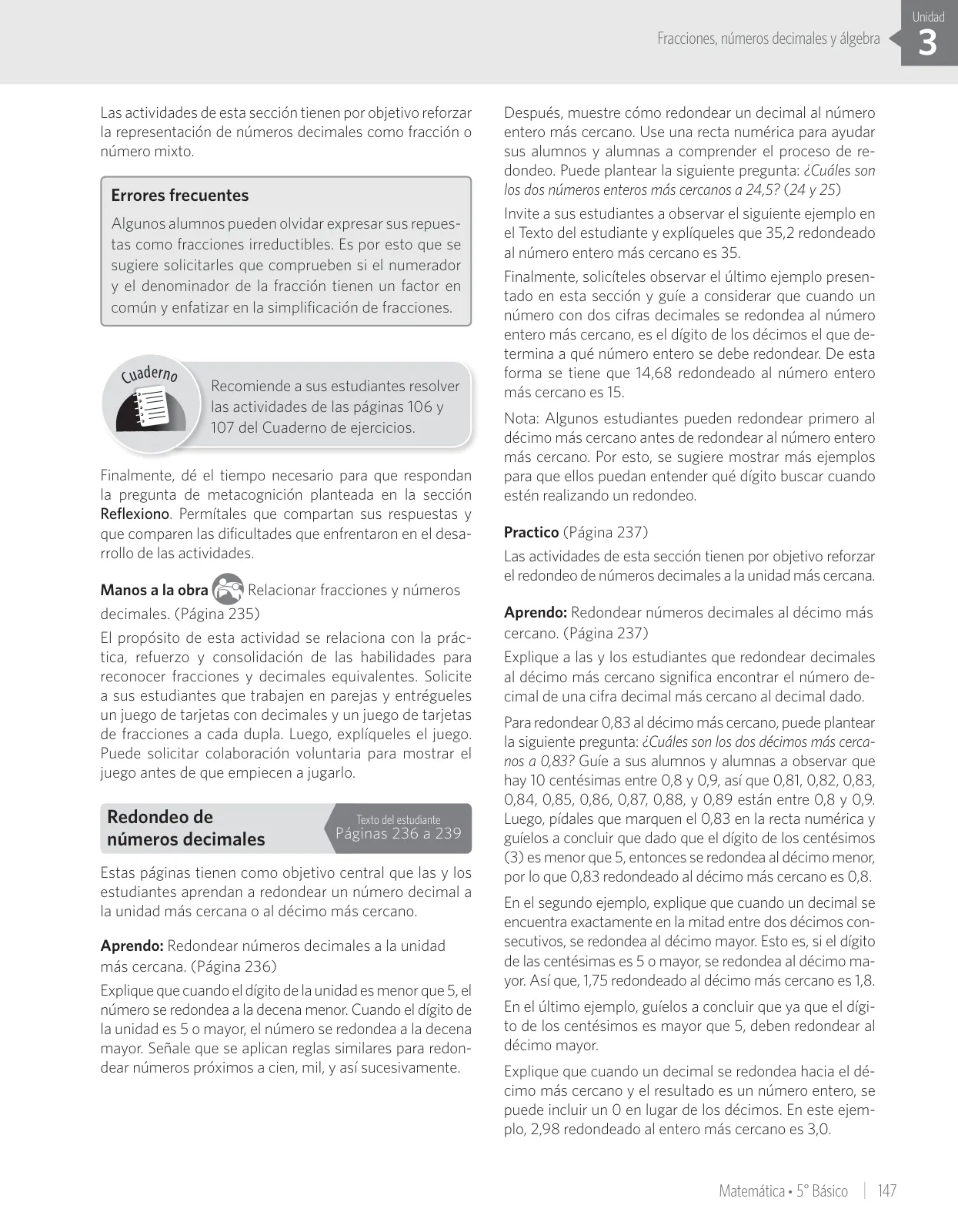 Página 59 de Matemática – Quinto Básico | Texto del Estudiante MINEDUC – Descargar PDF · 2024