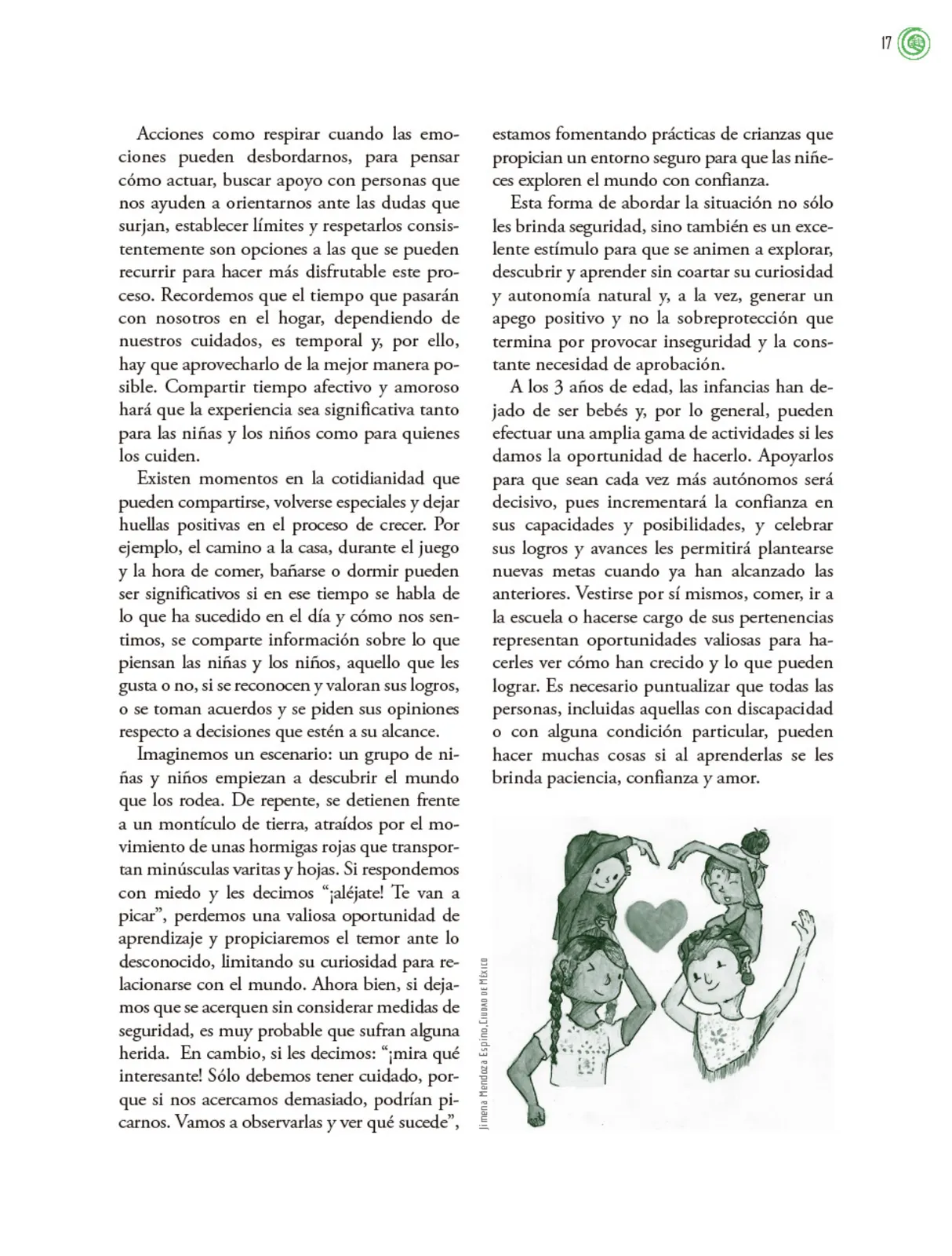 Página 18 de Crianza para la libertad. Libro para las familias. Fase 2  Libro de Educación Preescolar Grado 1°, 2°, 3°  Ciclo Escolar 2025 - 2026