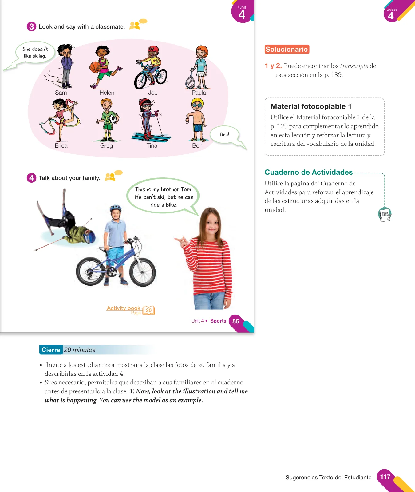 Página 119 de Inglés – Tercero Básico | Texto del Estudiante MINEDUC – Descargar PDF · 2024