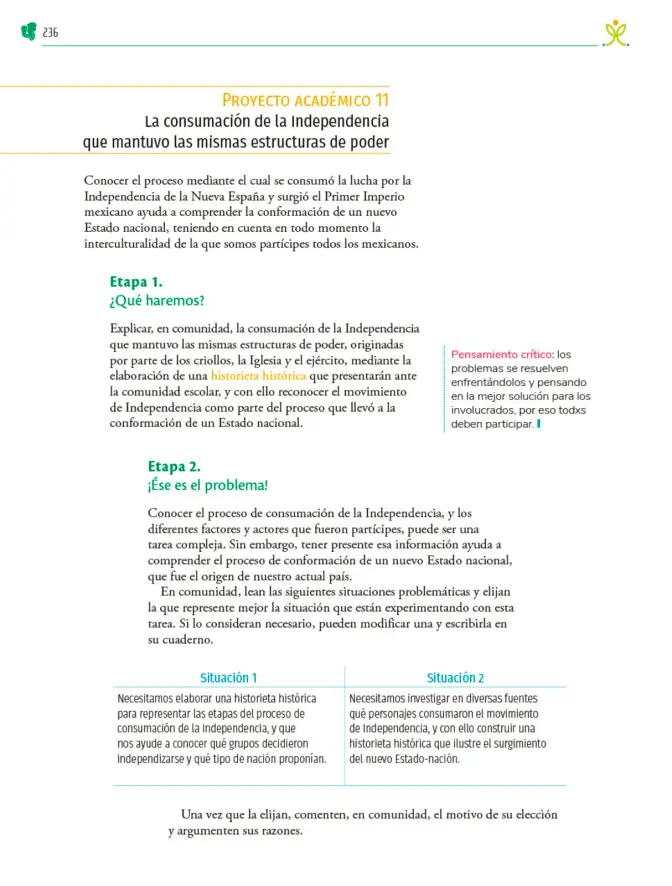 Página 237 de Colección Sk´asolil. Nuestro libro de Proyectos. Tomo I. Libro de Educación Telesecundaria Grado 2° Ciclo Escolar 2025 - 2026