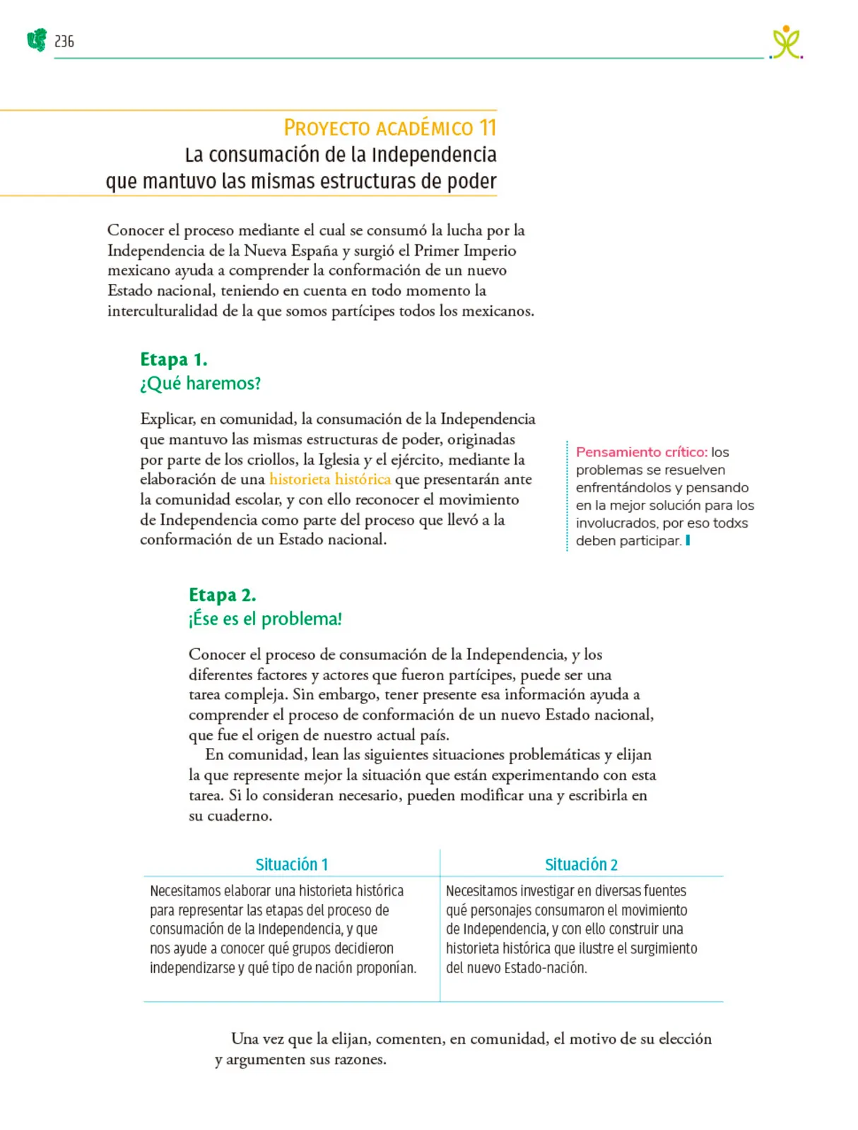 Miniatura página 237 de Colección Sk´asolil. Nuestro libro de Proyectos. Tomo I.    Libro de Educación Telesecundaria Grado 2°  Ciclo Escolar 2025 - 2026