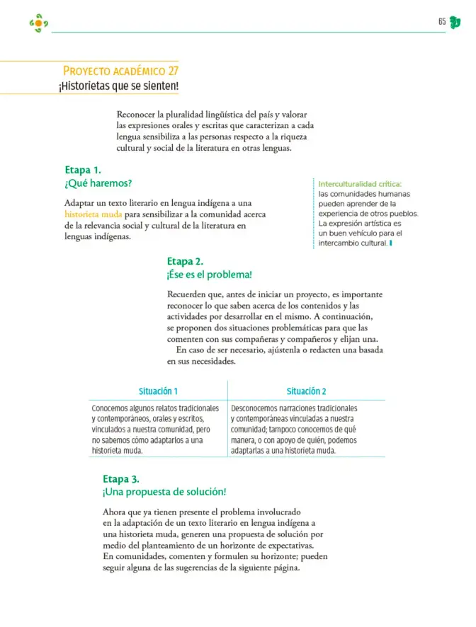 Página 66 de Colección Sk´asolil. Nuestro libro de Proyectos. Tomo II. Libro de Educación Telesecundaria Grado 2° Ciclo Escolar 2025 - 2026