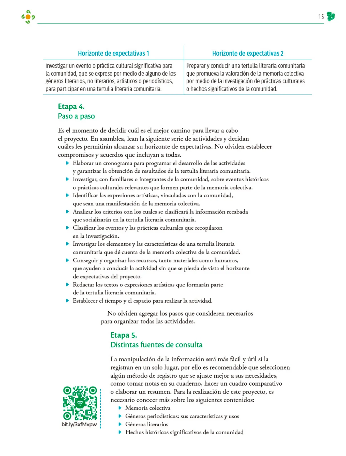 Página 16 de Colección Sk´asolil. Nuestro libro de Proyectos. Tomo III. Libro de Educación Telesecundaria Grado 2° Ciclo Escolar 2025 - 2026