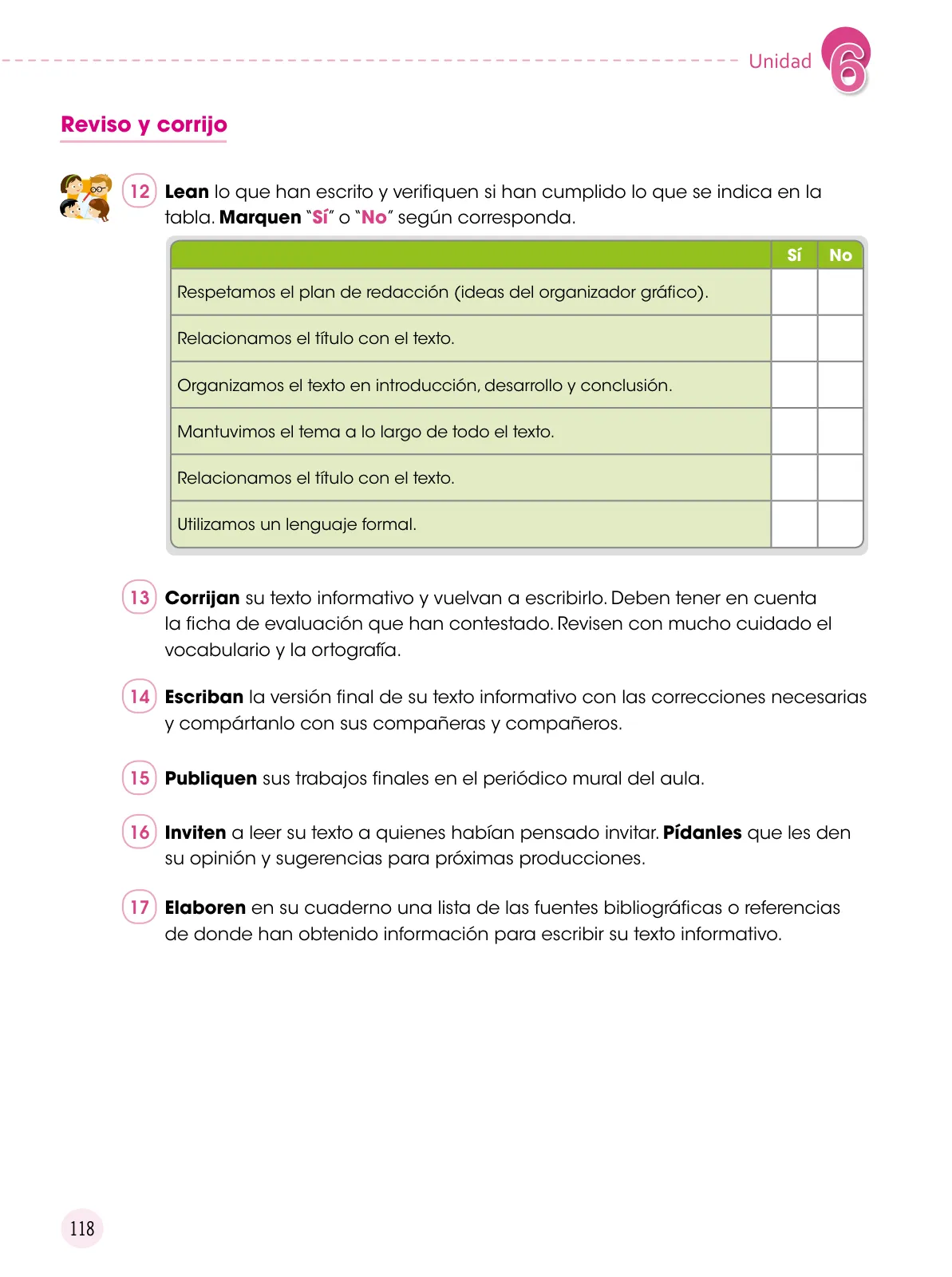 Miniatura página 119 de Comunicación 6 : cuaderno de trabajo para sexto grado de Educación Primaria 2019 · 2019