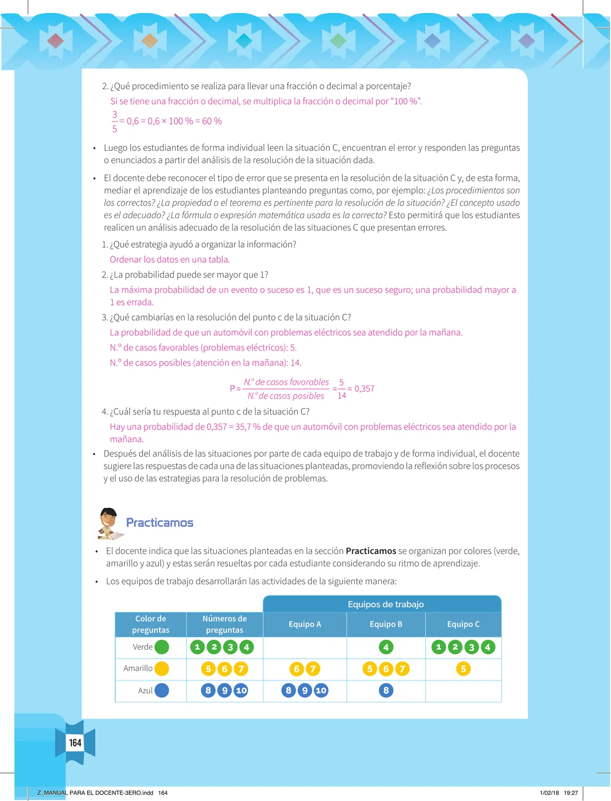 Página 166 de Resolvamos problemas 3 : manual para el docente 2018 · 2018