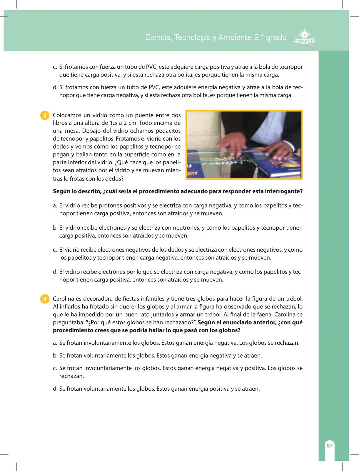 Página 57 de Ciencia, Tecnología y Ambiente 2 : cuaderno de reforzamiento pedagógico - JEC · 2016