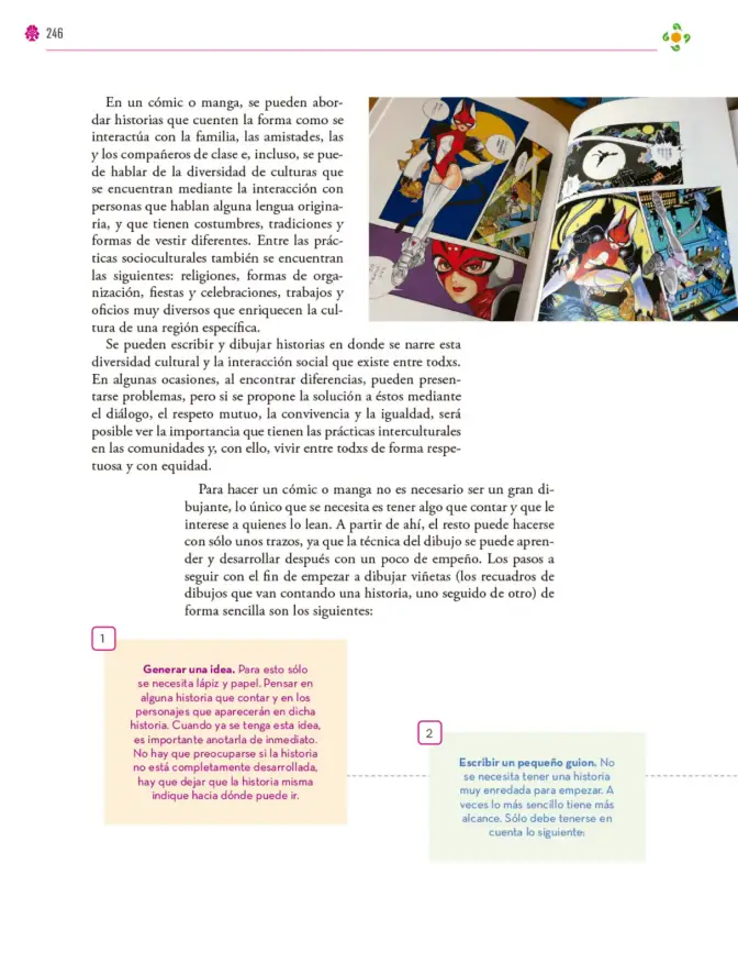 Página 247 de Colección Ximhai. Lenguajes. Libro de Educación Secundaria Grado 1° Ciclo Escolar 2025 - 2026